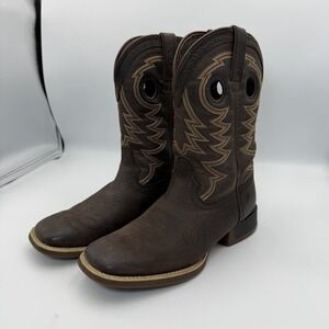 Kid's Durango Lil' Rebel Pro Brown Square Toe Cowboy Boots 4M - Brown DBT0219Y